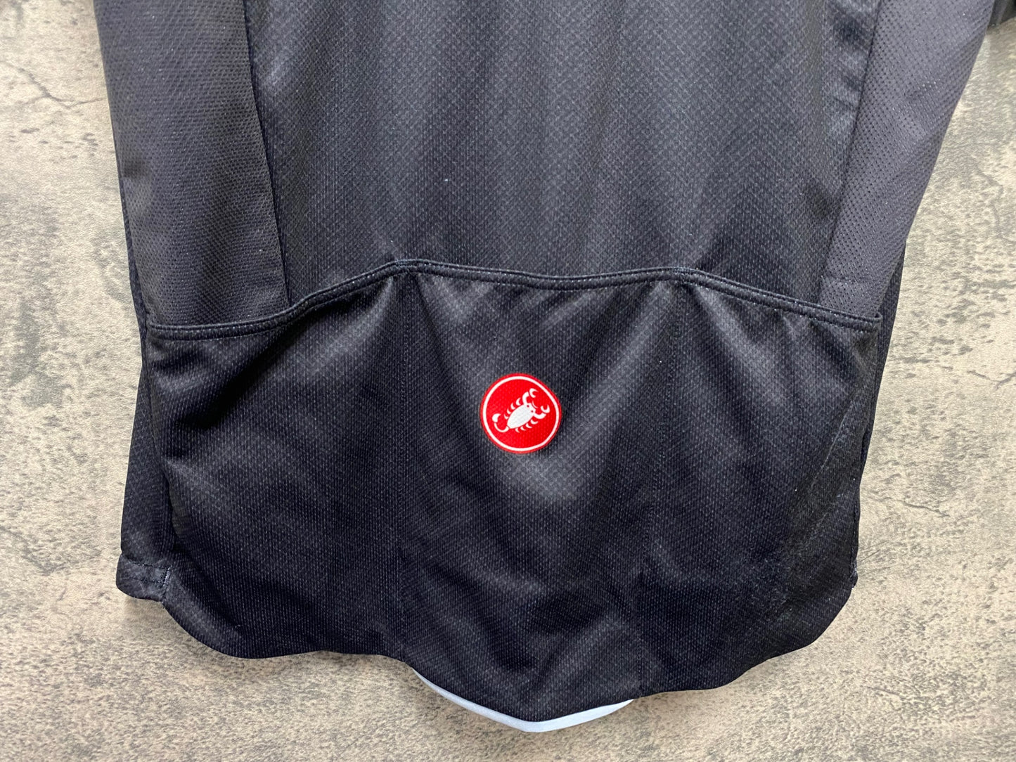 JD295 カステリ CASTELLI 半袖 サイクルジャージ 黒 L