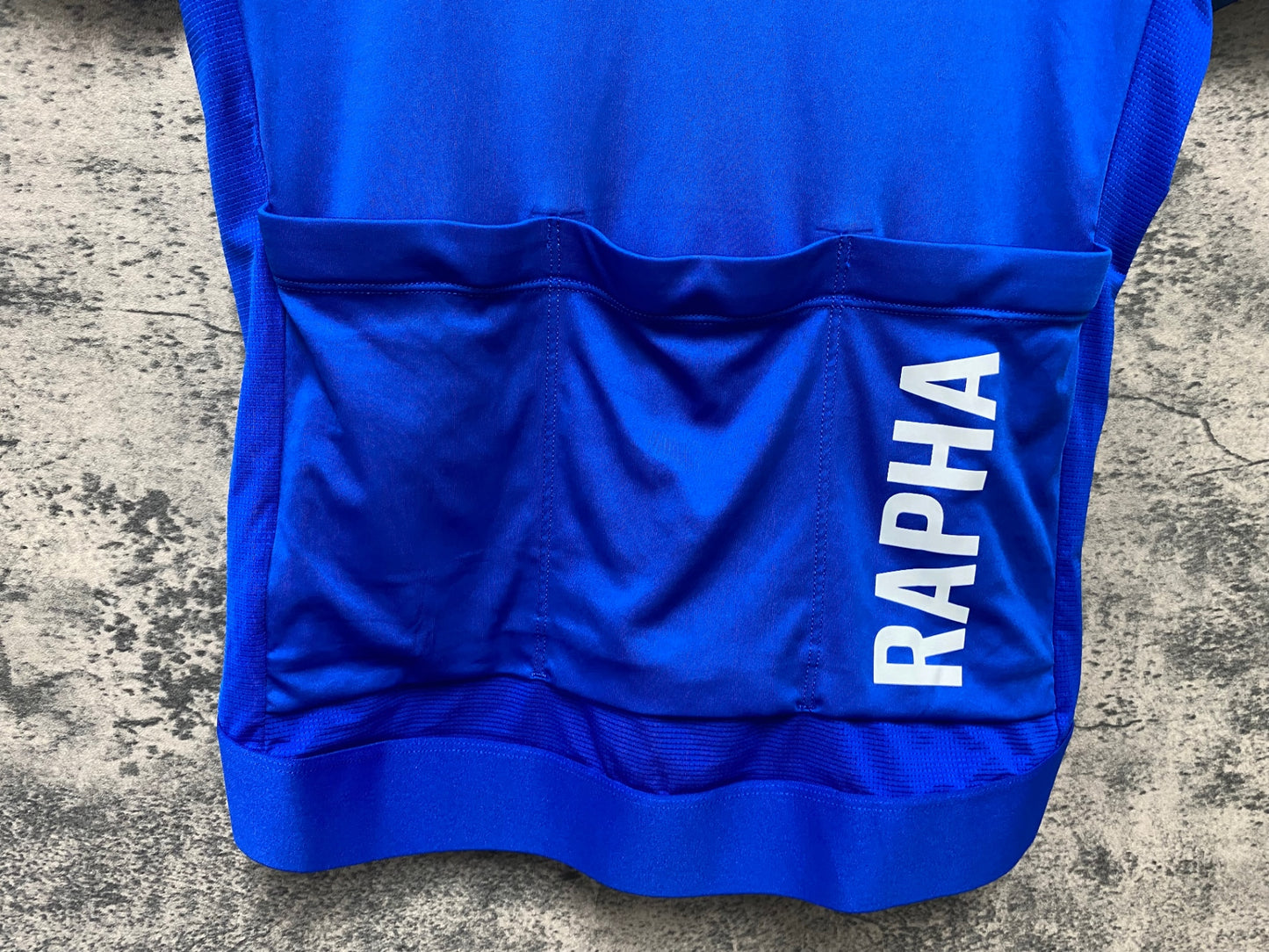 IW266 ラファ Rapha PRO TEAM TRAINING JERSEY 半袖 サイクルジャージ S 青