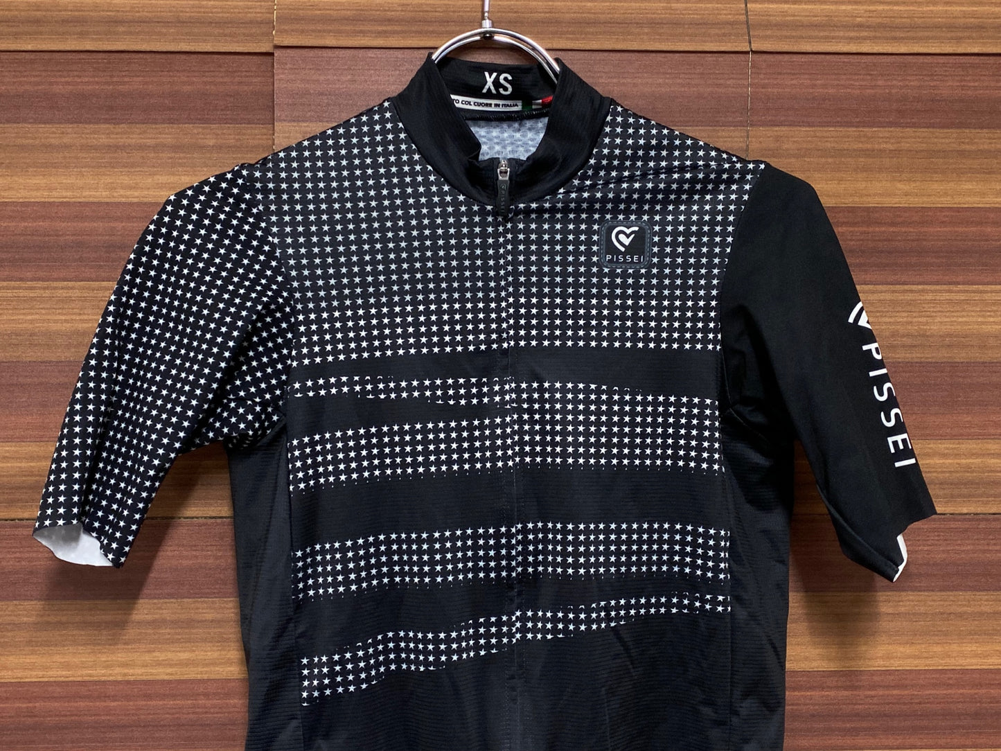 IP465 ピセイ PISSEI 半袖 サイクルジャージ 黒 XS