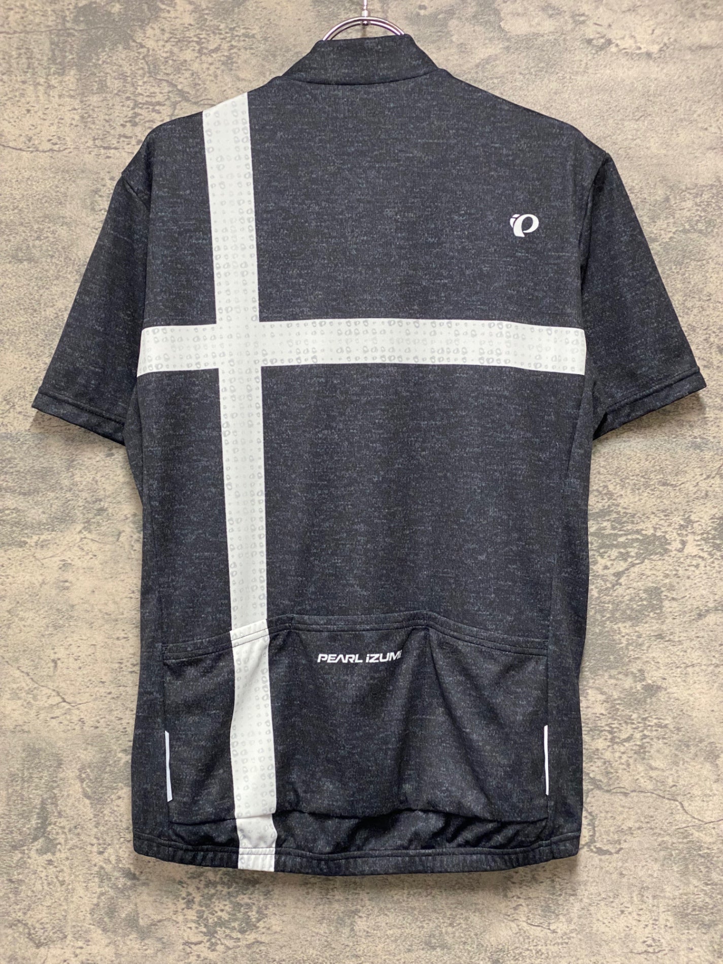 JB814 パールイズミ PEARL iZUMi 半袖サイクルジャージ 白黒 L