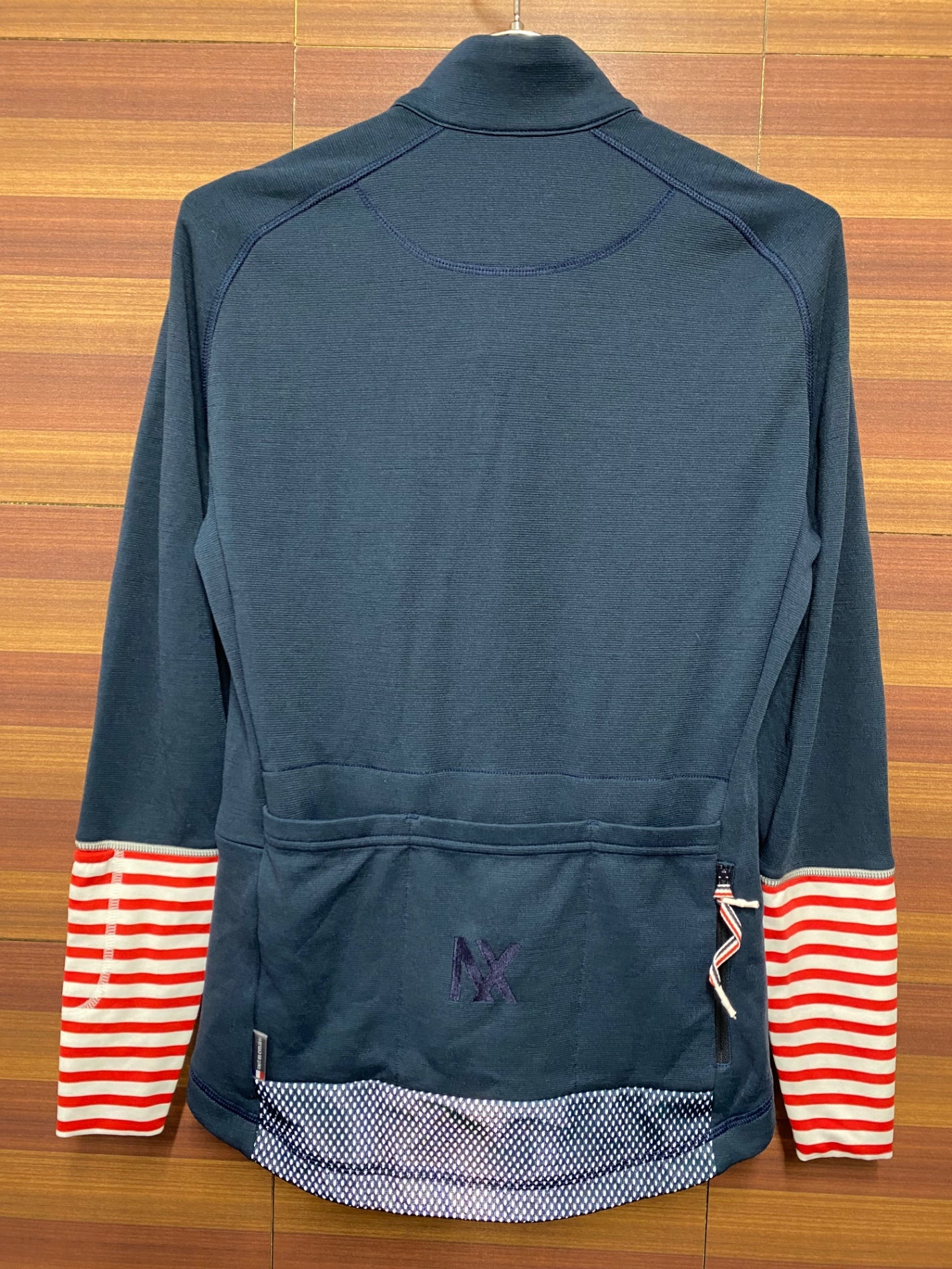 II595 カフェドシクリシテ CAFE DU CYCLISTE Arlette Women 長袖 サイクルジャージ 紺 S