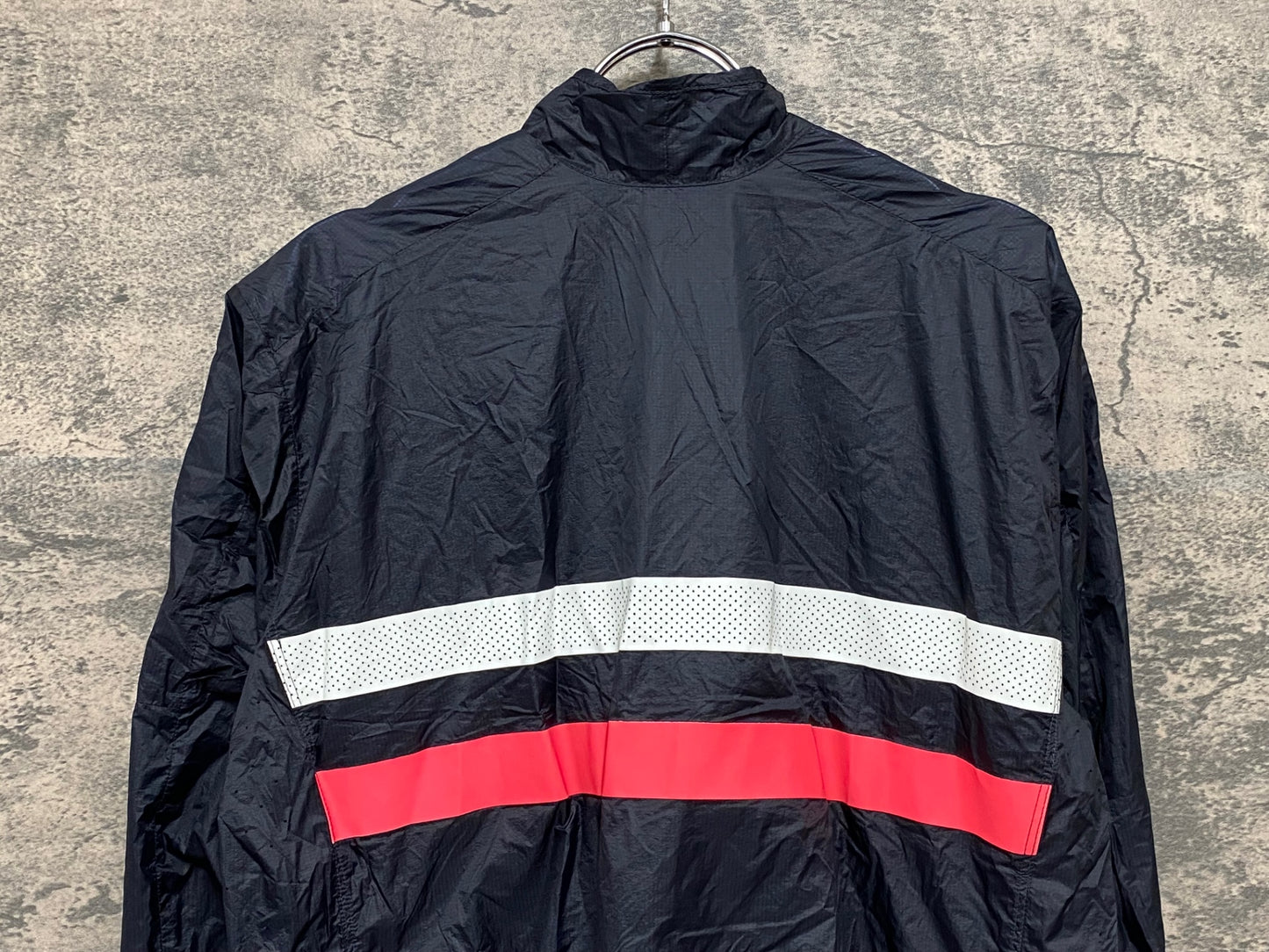 JB007 ラファ Rapha BREVET FLYWEIGHT WIND JACKET 長袖 ウィンドブレーカー 紺 L