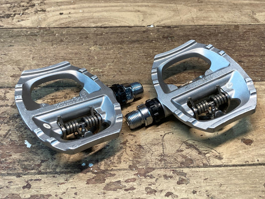 IK983 シマノ SHIMANO PD-A530 ビンディングペダル SPD 片面フラット シルバー