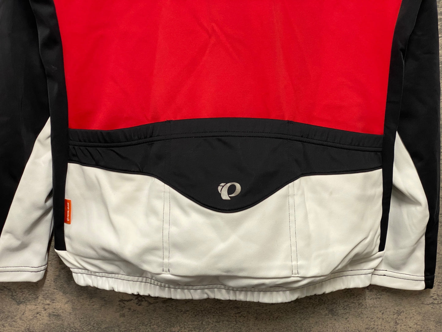 IZ517 パールイズミ PEARL iZUMi 長袖 サイクルジャケット 裏起毛 XL 黒白 袖汚れ