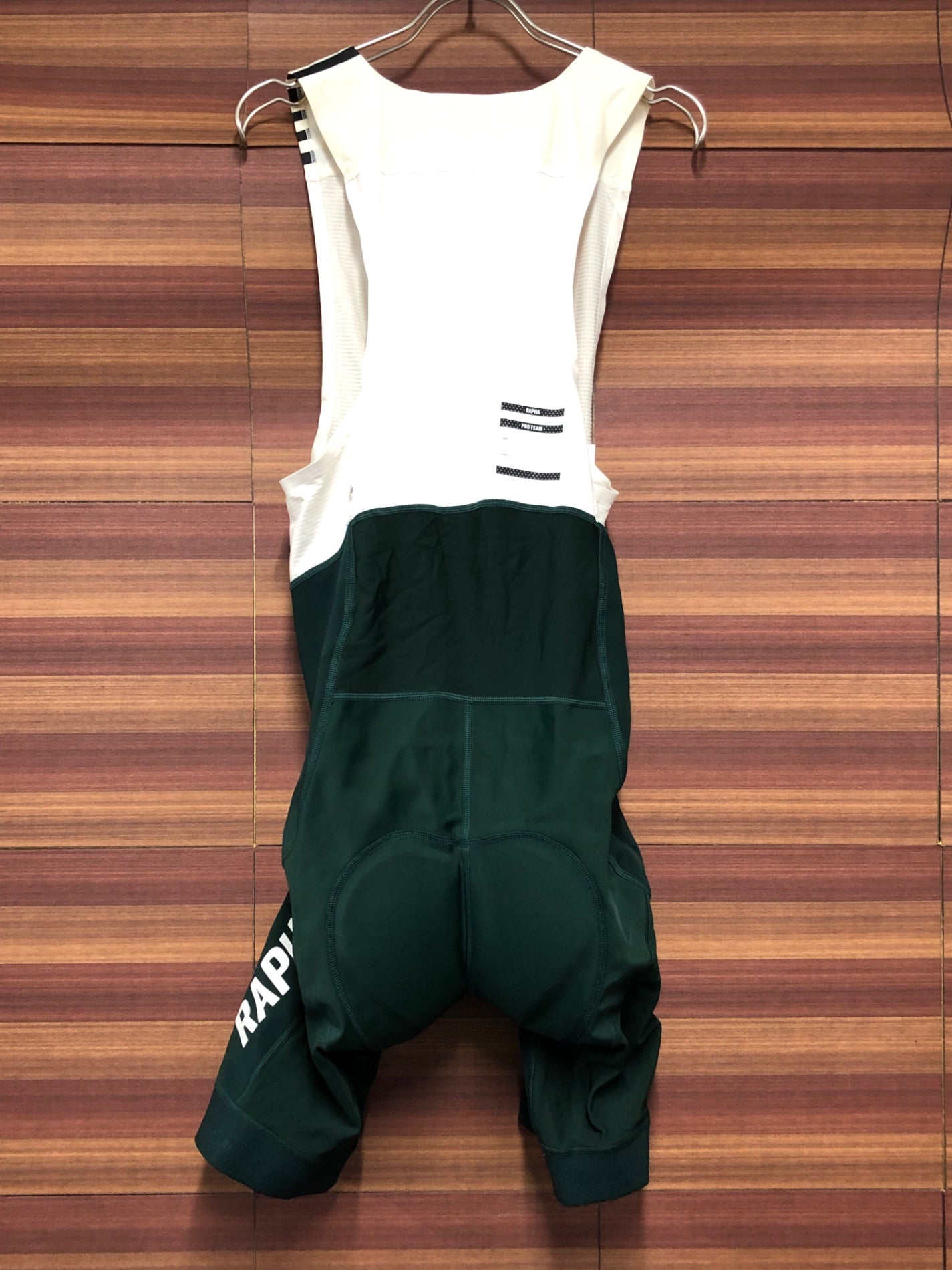 IT541 ラファ Rapha PRO TEAM WINTER BIB SHORTS ビブショーツ 緑 L 裏起毛