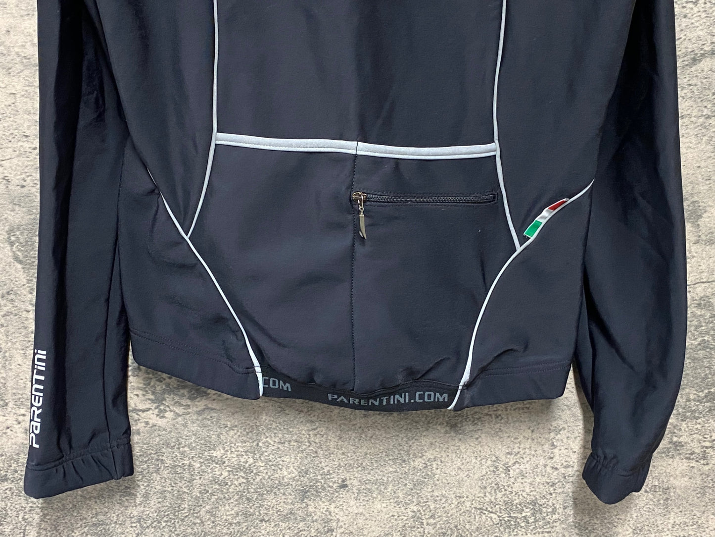 IY342 パレンティーニ Parentini 長袖 サイクルジャケット 黒 S 裏起毛
