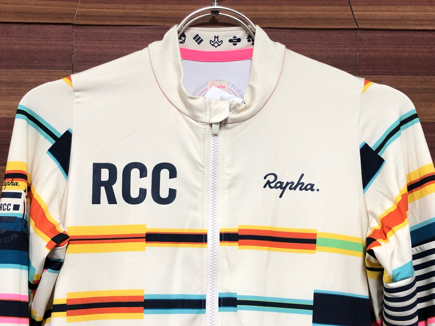 IR921 ラファ Rapha RCC 2021 ANNUAL LS PT TRAINING JERSEY 長袖 サイクルジャージ 総柄 S