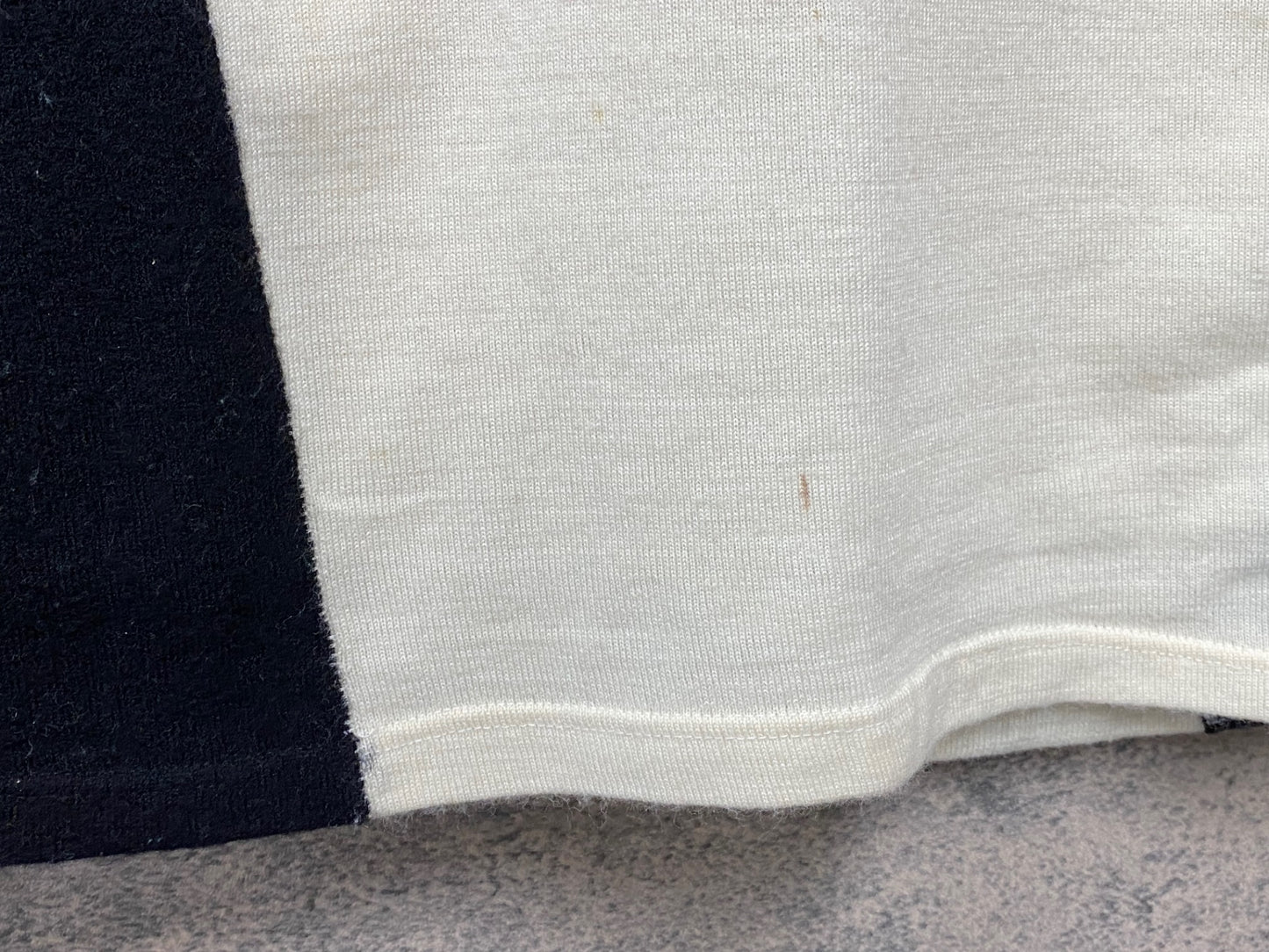 JA365 コルナゴ COLNAGO 長袖サイクルジャージ 2 白黒 毛玉あり ヴィンテージ