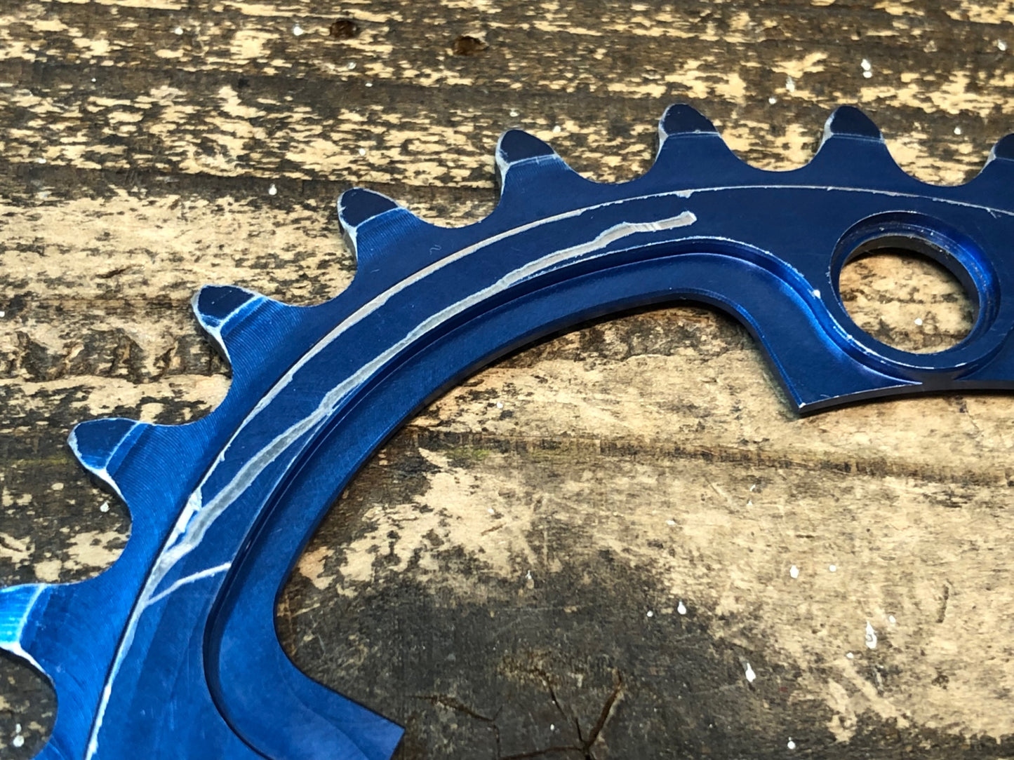 IZ288 スミス SMITH バロックギア Baroque Gear インナー チェーンリング 34T±3 90° シマノ４H対応 青