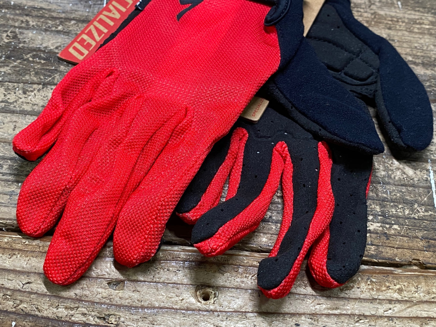 HI262 スペシャライズド SPECIALIZED BG SPORT GEL WMN 長指 サイクル グローブ 赤 M