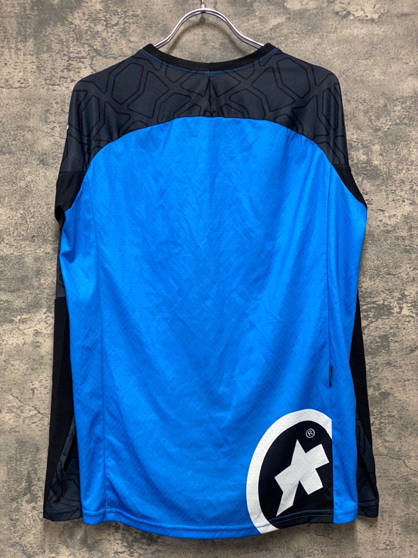 JB905 アソス ASSOS EXPLORER OFFROAD TRAIL 長袖 サイクルシャツ 青 黒 ※サイズ不明