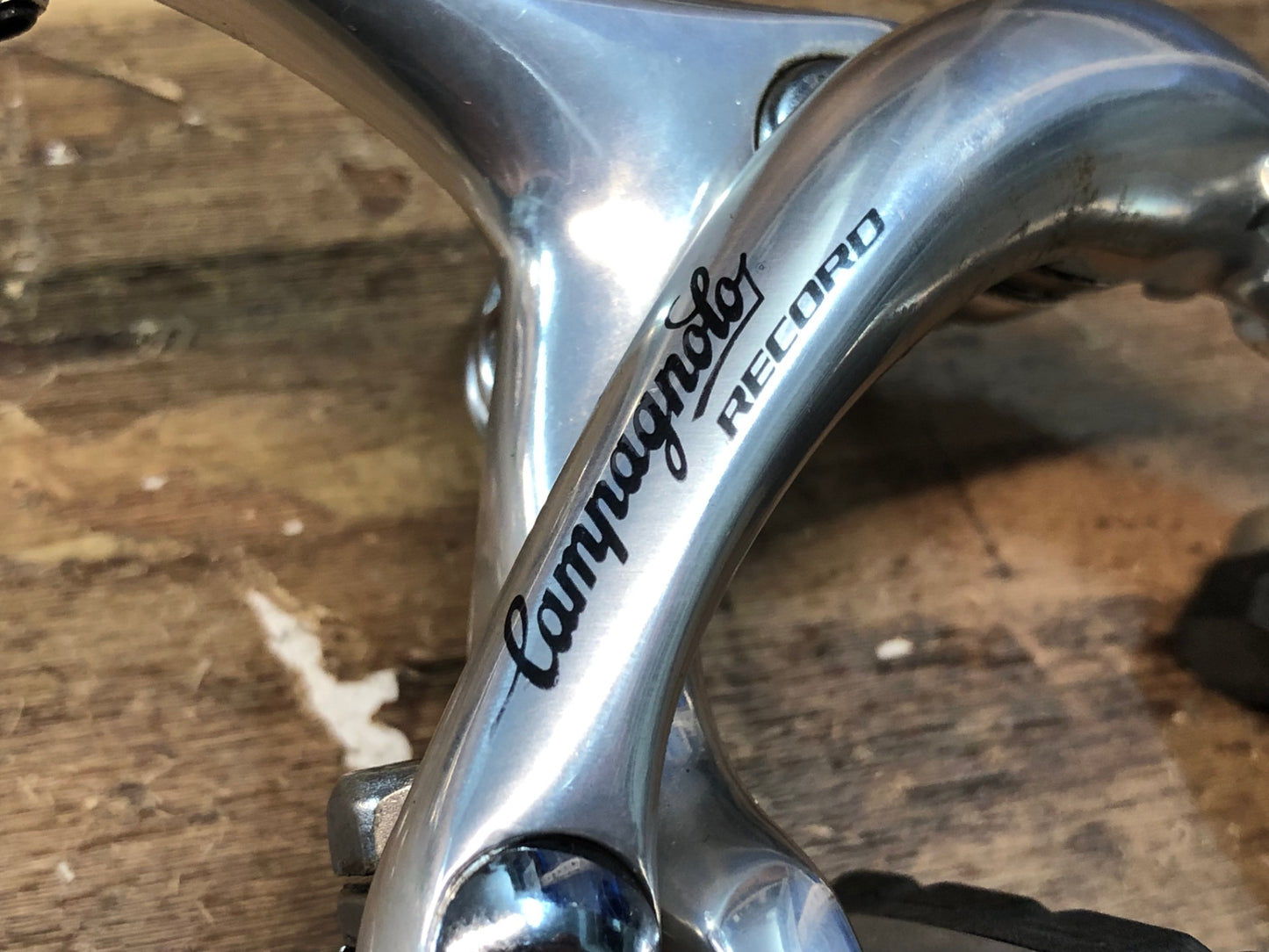 HW377 カンパニョーロ CAMPAGNOLO レコード RECORD キャリパーブレーキ 前後セット シルバー