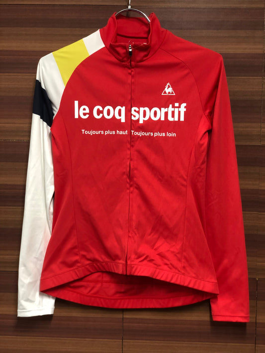 IL343 ルコックスポルティフ le coq sportif 長袖 サイクルジャージ オレンジ レディーズ S