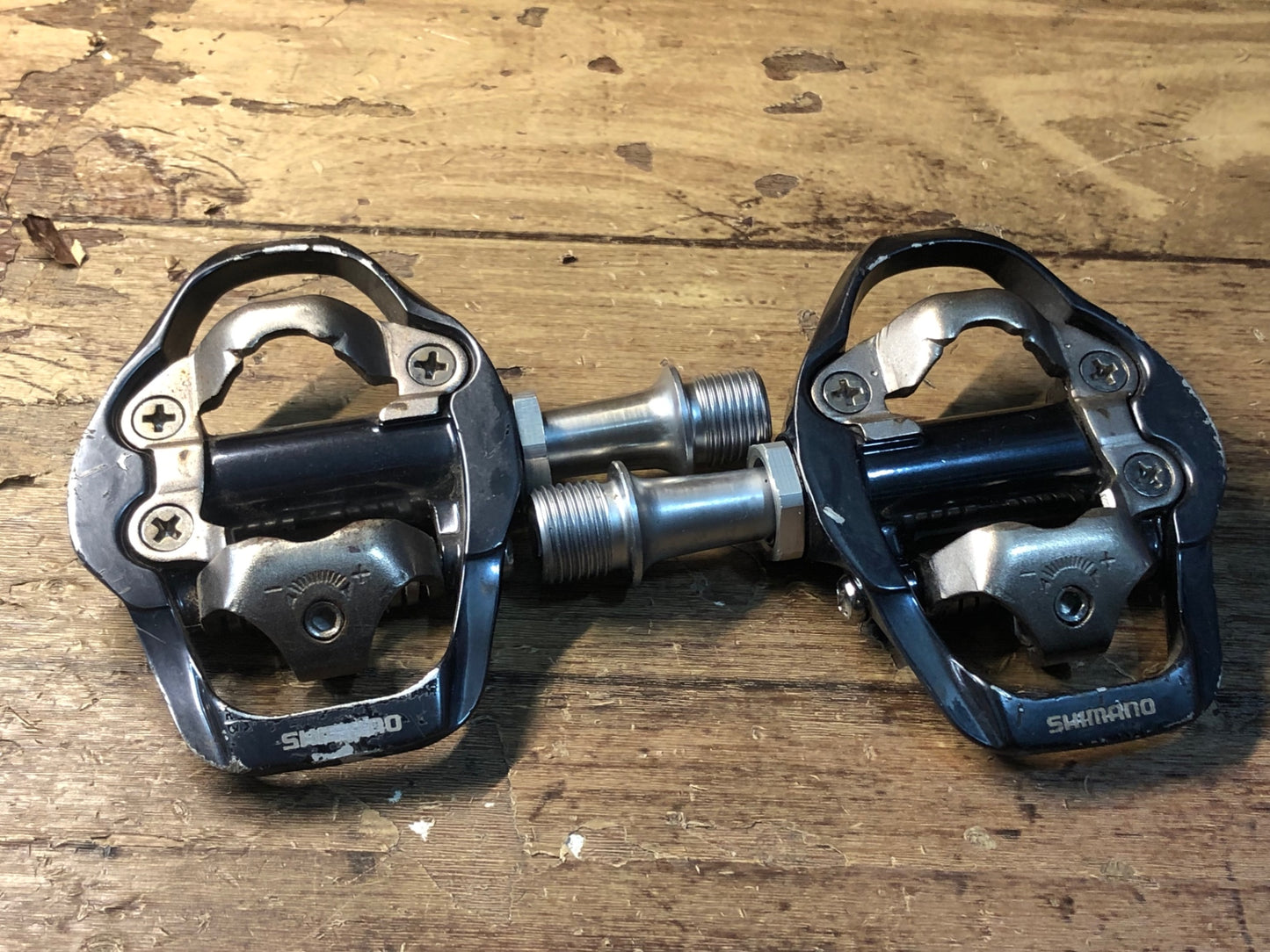 HS055 シマノ SHIMANO PD-A600 ビンディングペダル ガンメタ