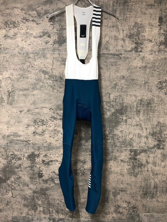 IY258 ラファ Rapha WOMEN'S PRO TEAM WINTER TIGHTS ビブタイツ ターコイズブルー XXS 裏起毛 レディース