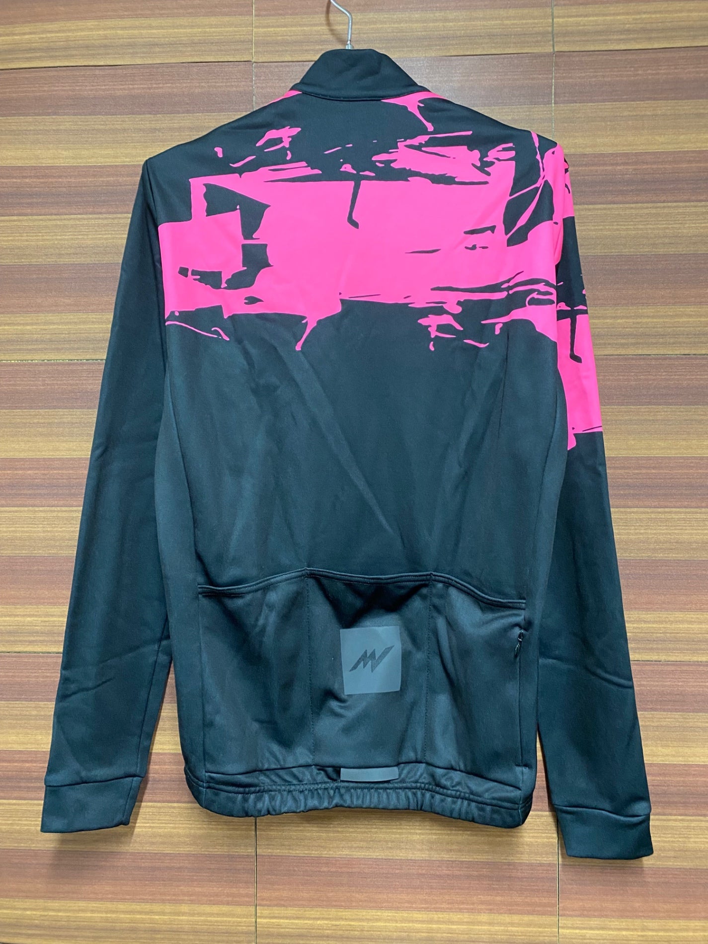 IN226 モルベロ MORVELO 長袖 サイクルジャージ 黒 ピンク S 裏起毛