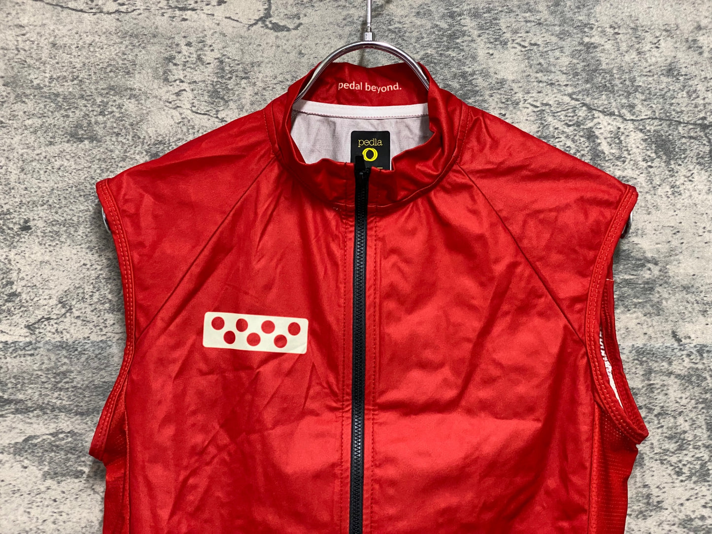 JB496 ペドラ Pedla サイクルベスト ジレ 赤 XS