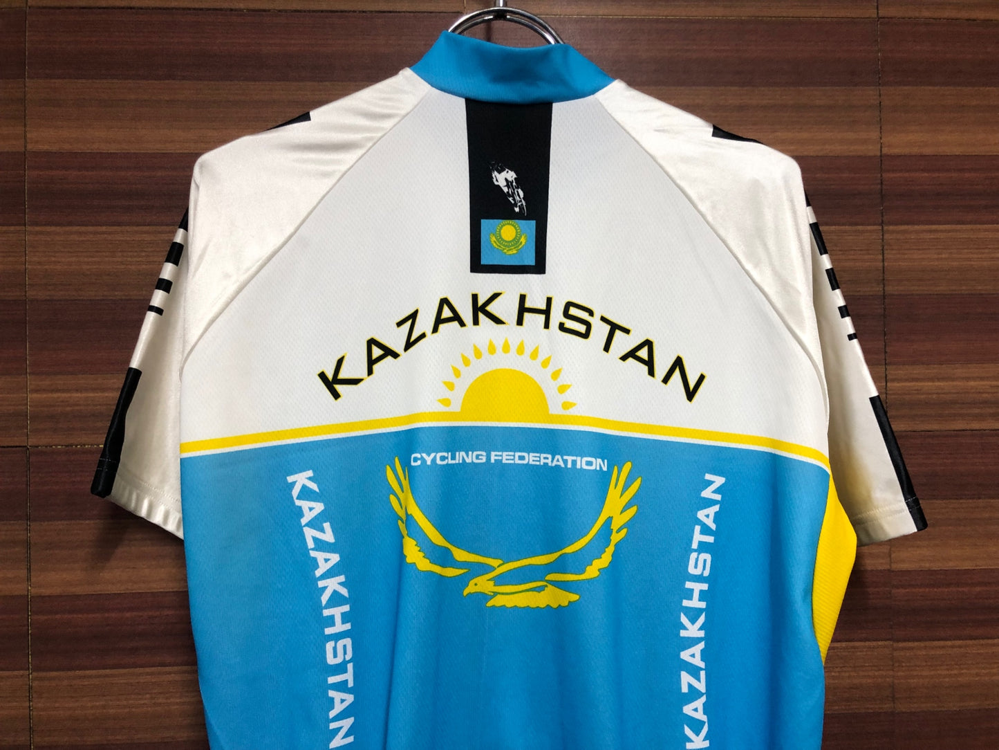 II213 アソス assos Kazakhstan Federation Jersey 半袖 サイクルジャージ 白青