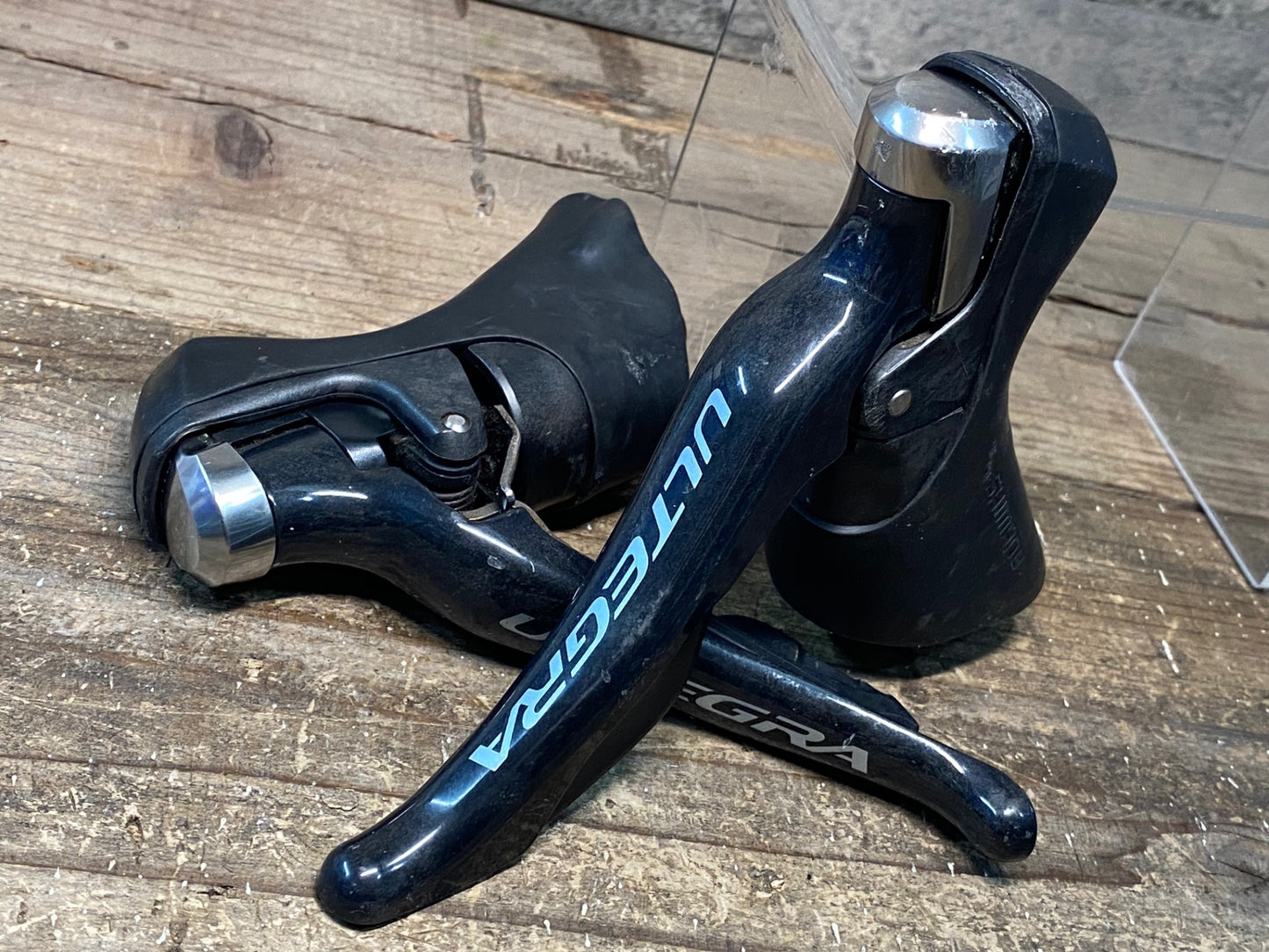 IT419 シマノ SHIMANO アルテグラ ULTEGRA ST-6800 STIレバーセット 2×11S 錆あり