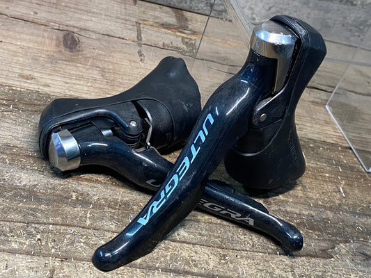 IT419 シマノ SHIMANO アルテグラ ULTEGRA ST-6800 STIレバーセット 2×11S 錆あり