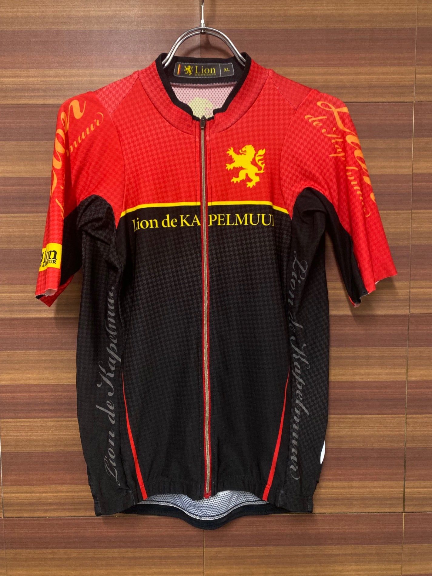 IS270 カペルミュール KAPELMUUR 半袖 サイクルジャージ 赤 黒 XL