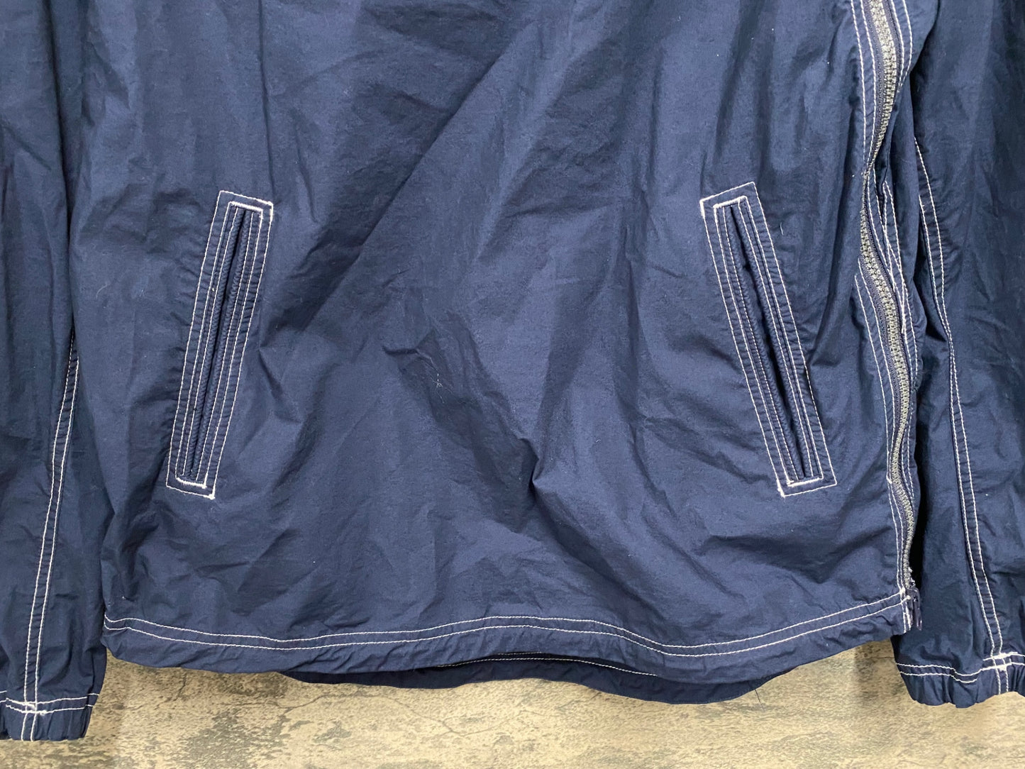 JC887 ナリフリ narifuri Typewriter pull breaker サイクルジャケット 紺 XL