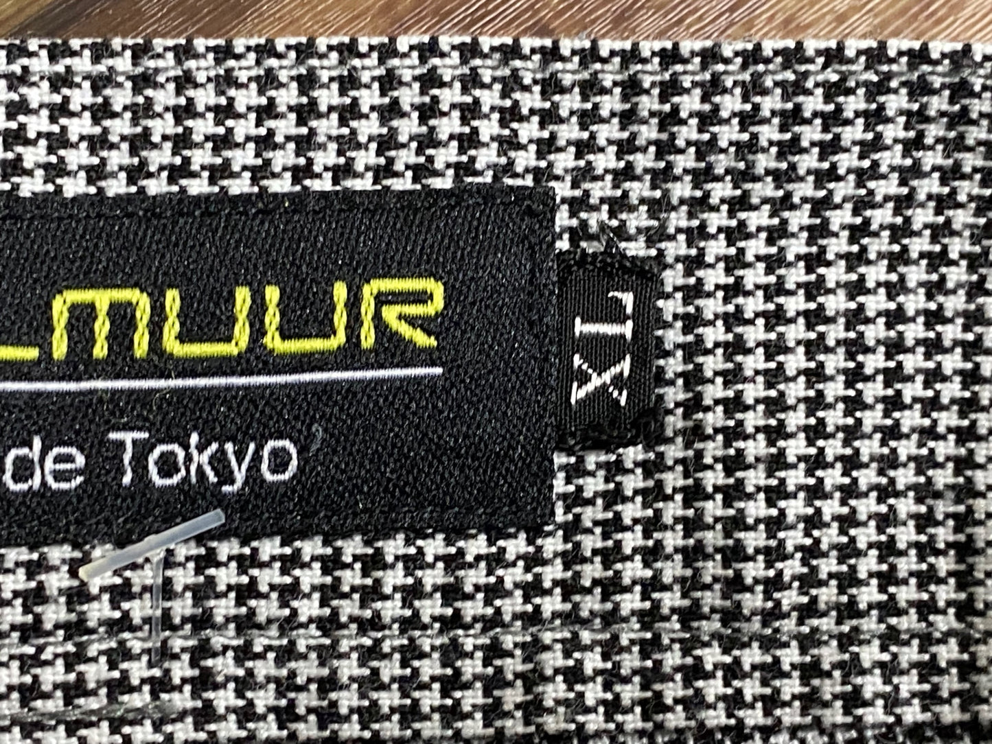 IW306 カペルミュール KAPELMUUR ハーフ サイクルパンツ グレー柄 XL ほつれあり