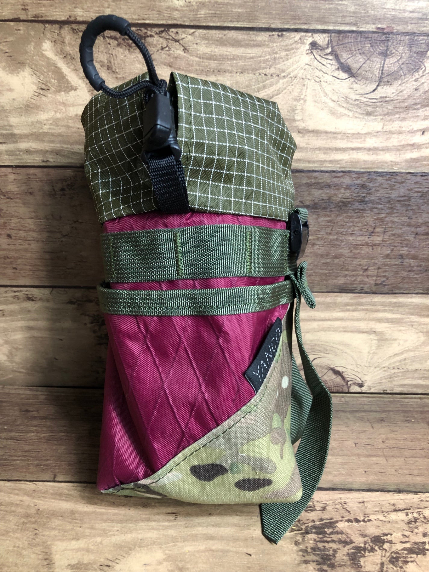 ID994 YANCO ステムバッグ stem bag バーガンディー カモフラージュ