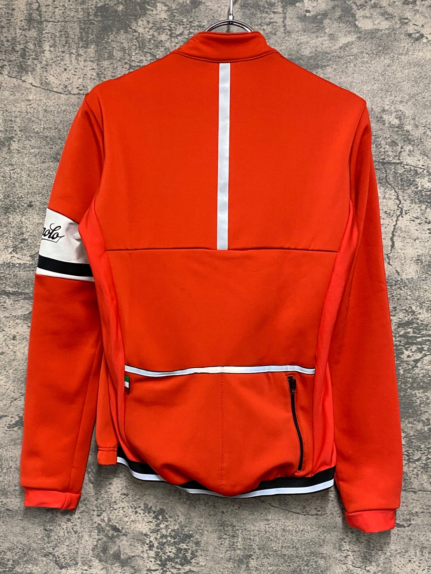 IZ545 カンパニョーロ CAMPAGNOLO 長袖 サイクルジャケット 赤 S 裏起毛