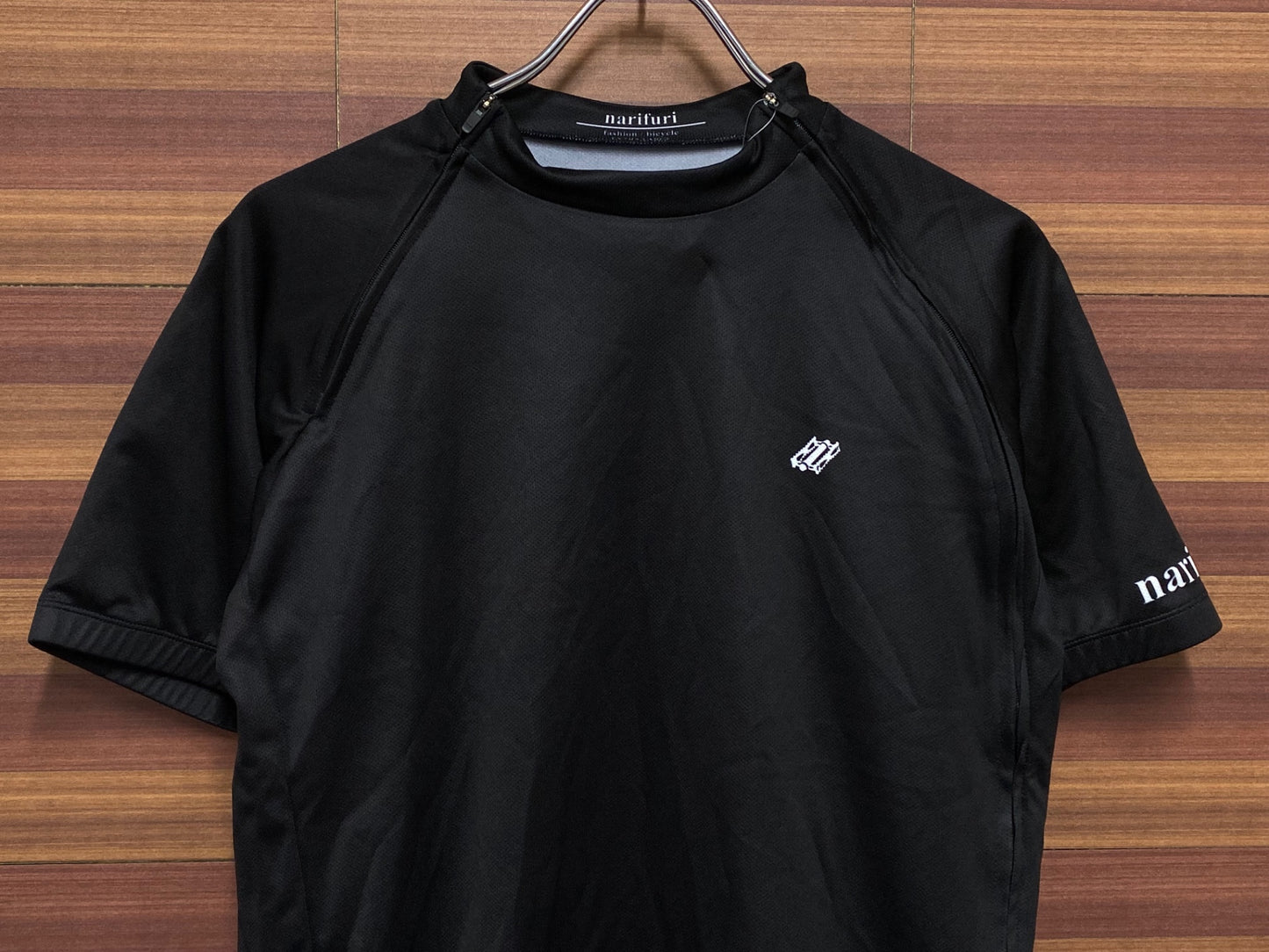IT574 ナリフリ narifuri 半袖サイクルジャージ 黒 XL