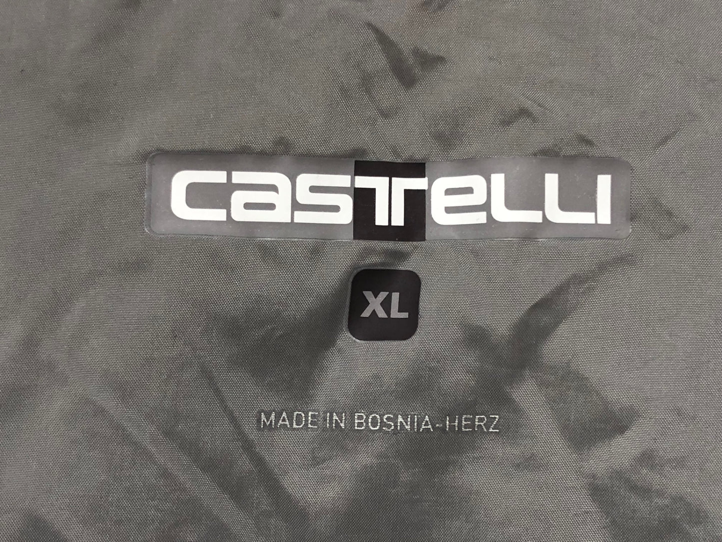 IE390 カステリ CASTELLI 長袖 ウインドブレーカー グレー XLサイズ