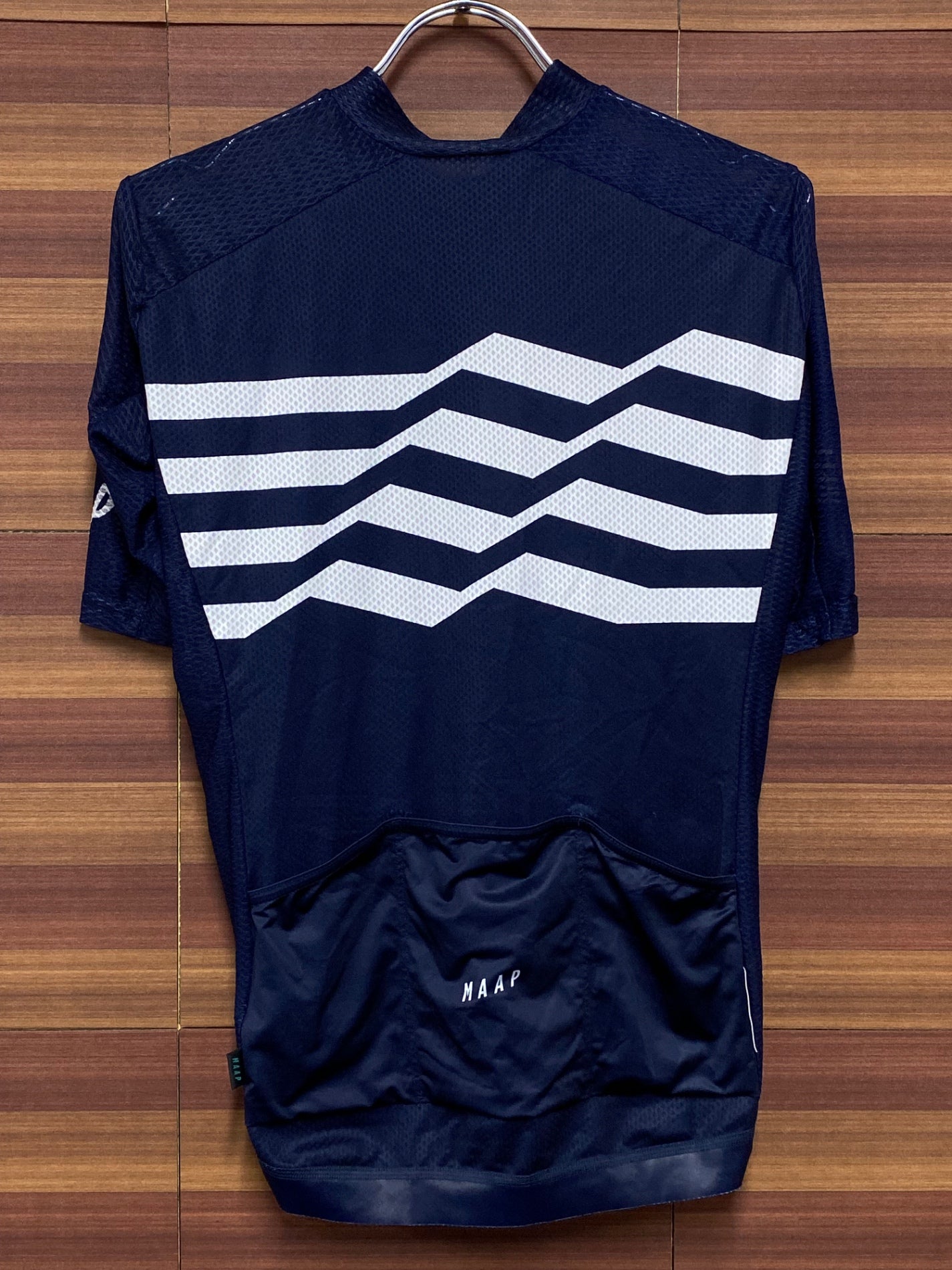 IO166 マープ MAAP 半袖 サイクルジャージ 紺 白 S