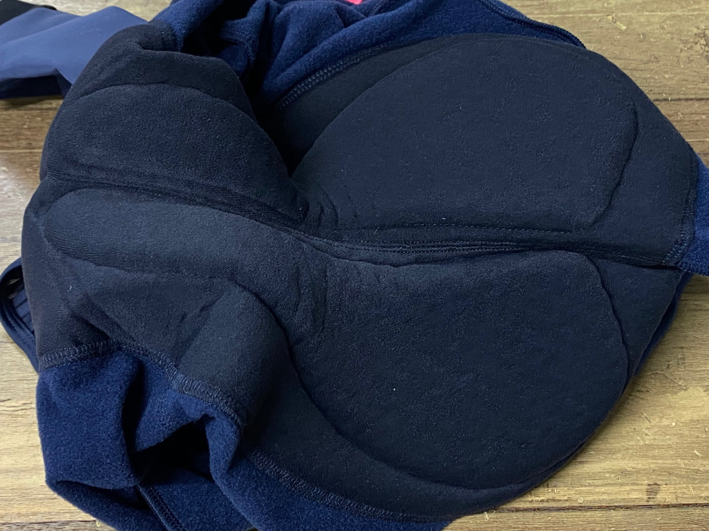 JB469 ラファ Rapha CARGO WINTER TIGHTS WITH PAD ビブタイツ 紺 M 裏起毛