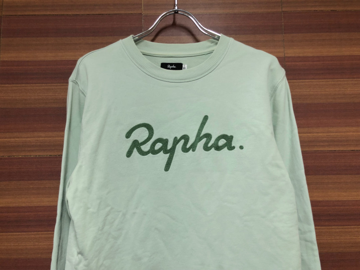 IJ075 ラファ Rapha LONG SWEATSHIRT 長袖 スウェット 薄緑 S