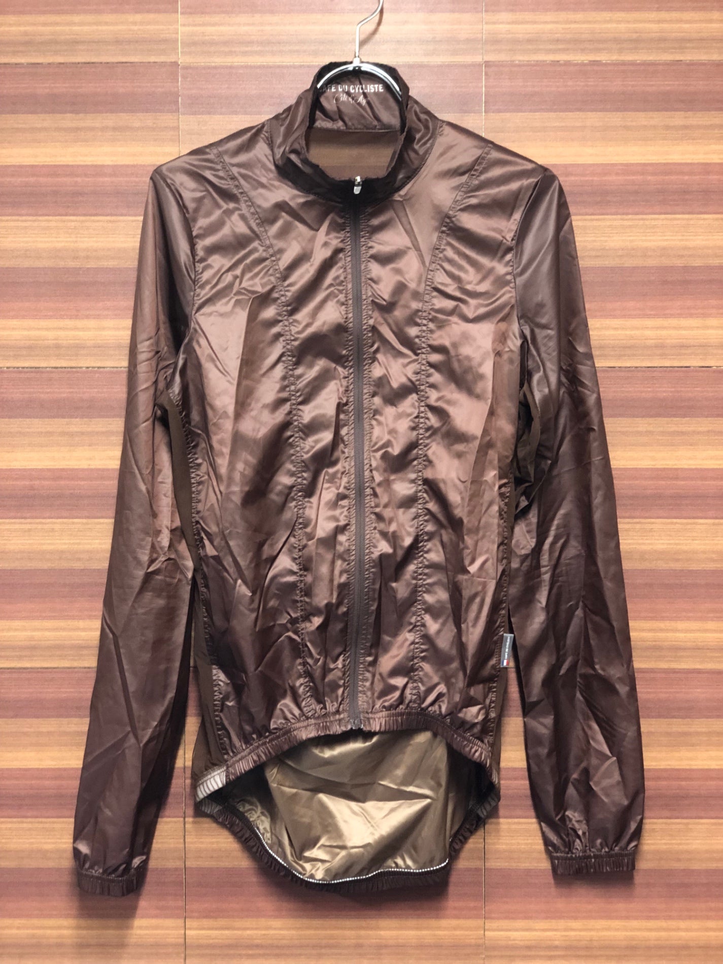 IJ735 カフェドシクリシテ CAFE DU CYCLISTE PETRA JACKET Man 長袖 ウィンドブレーカー 茶 S