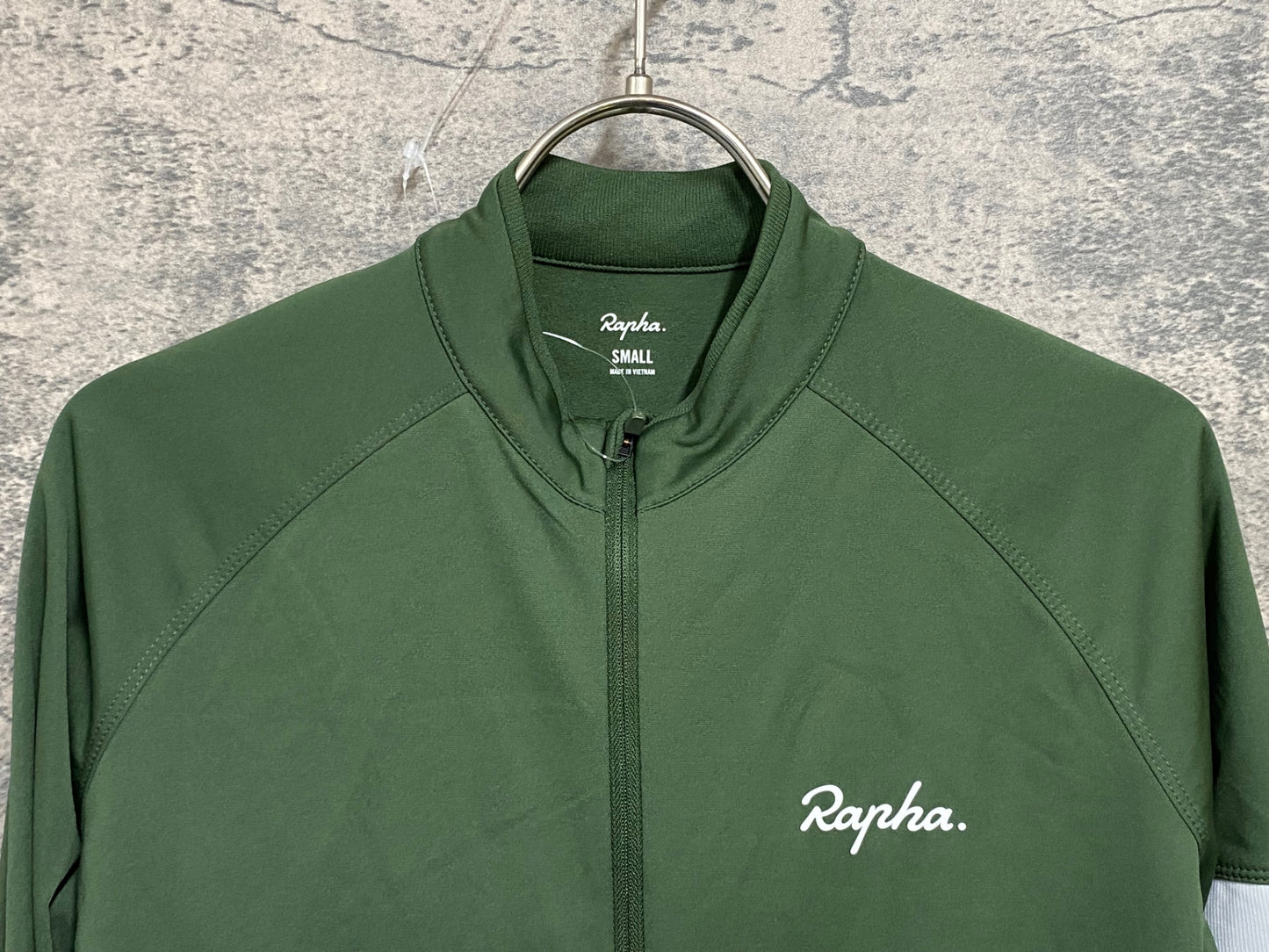 JC248 ラファ Rapha CORE LONG SLEEVE JERSEY 長袖 サイクルジャージ 緑 S