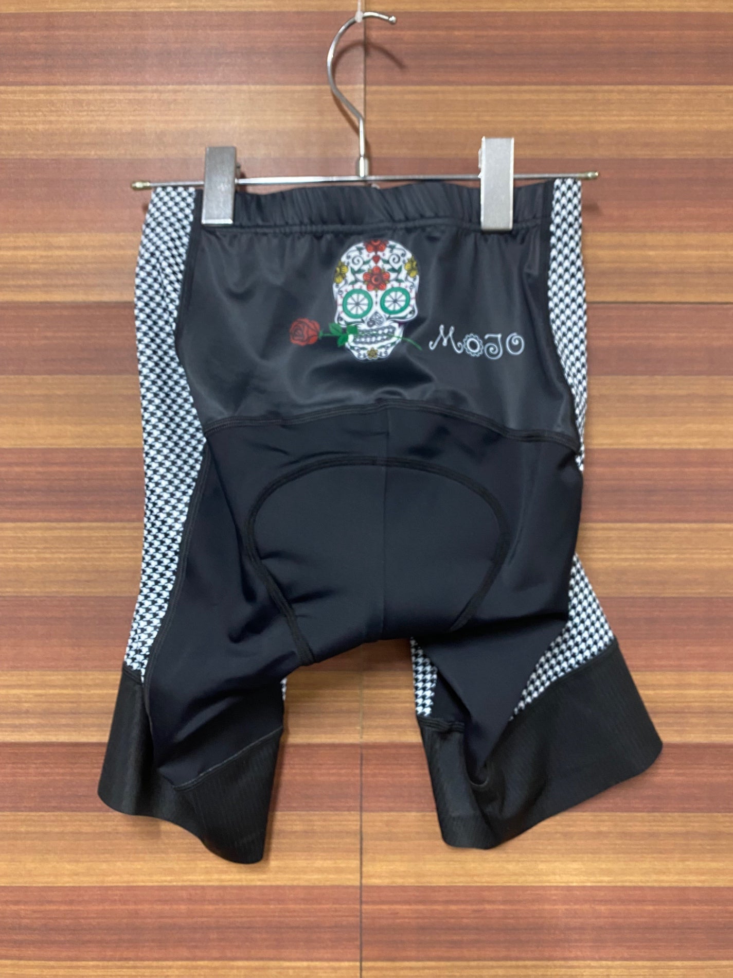 IQ185 サイコロジー CYCOLOGY レーサーパンツ 黒 千鳥柄 レディース L MOJO