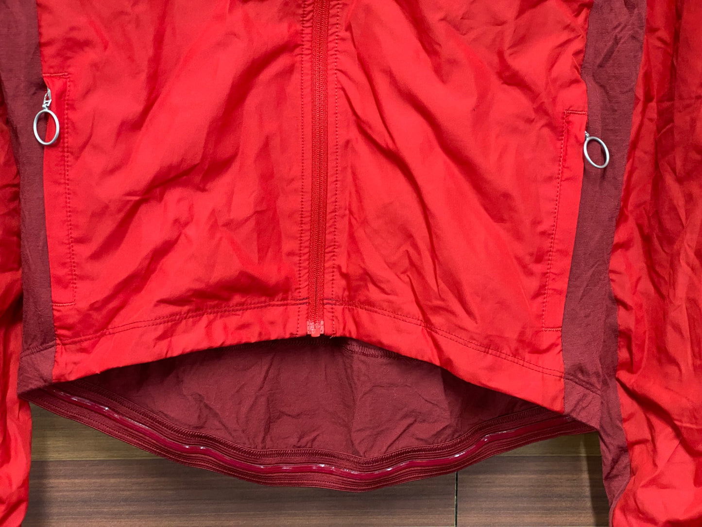 IT063 ラファ Rapha BREVET LONG SLEEVE WINDBLOCK JERSEY 長袖 サイクルジャージ 赤 S