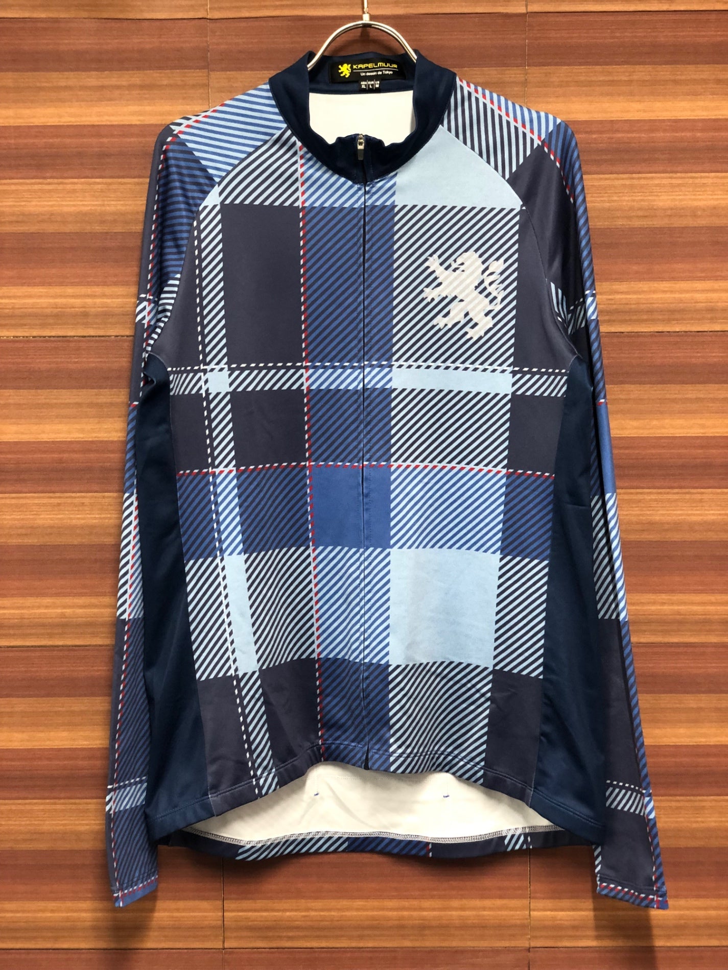 IN974 カペルミュール KAPELMUUR 裏起毛 長袖 サイクルジャージ XL 青