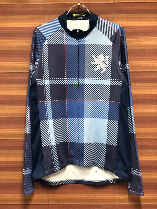 IN974 カペルミュール KAPELMUUR 裏起毛 長袖 サイクルジャージ XL 青