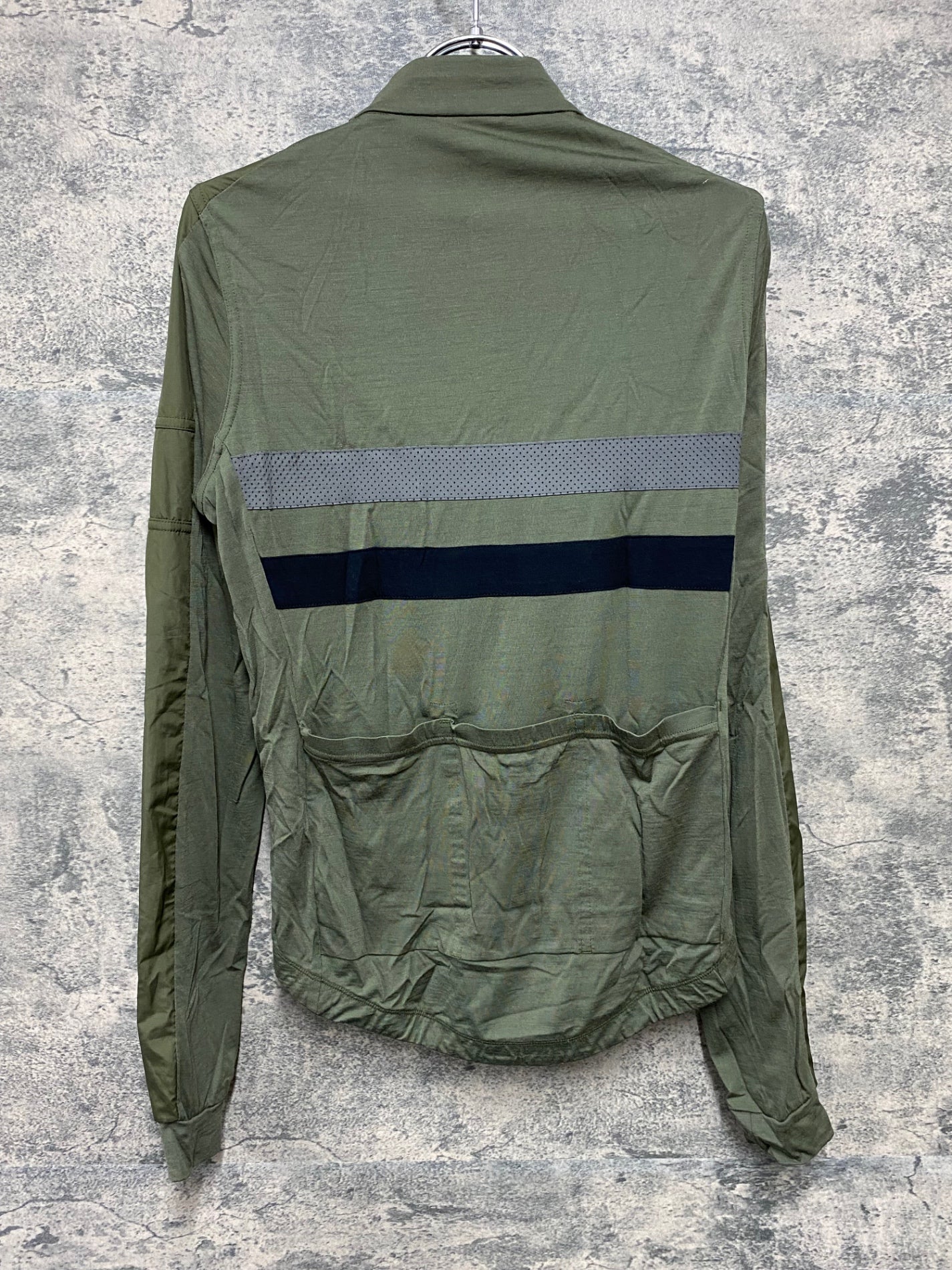 IZ697 ラファ Rapha BREVET LONG SLEEVE WINDBLOCK JERSEY 長袖 サイクルジャージ 緑 XS