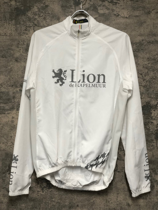IZ095 リオンドカペルミュール Lion de KAPELMUUR 長袖 サイクルジャージ 白 L