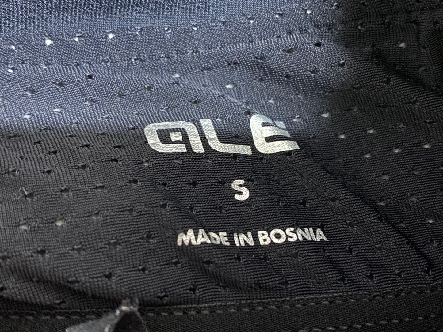 JB366 アレ ALE 長袖 サイクルジャケット 白 黒 S 裏起毛