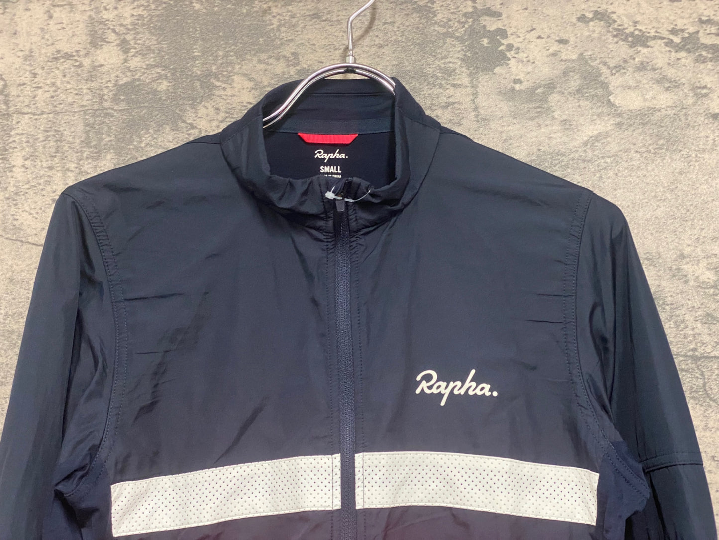 IV525 ラファ Rapha LONG SLEEVE BREVET WINDBLOCK JERSEY 長袖 サイクルジャケット S ※滑り止めゴム劣化