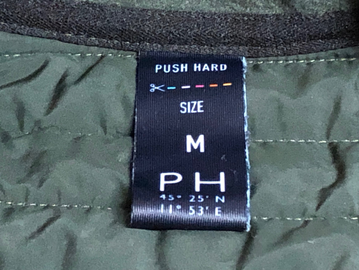 IM186 プッシュハード PUSH HARD POWER JACKET 長袖サイクルジャケット M 緑