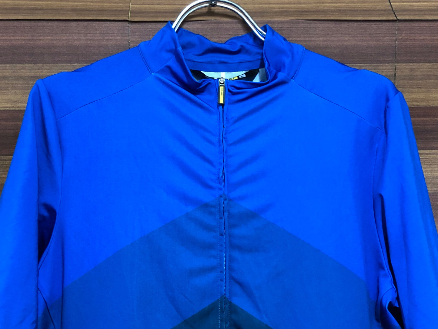 IO966 マヴィック MAVIC コスミック COSMIC 半袖 サイクルジャージ L 青