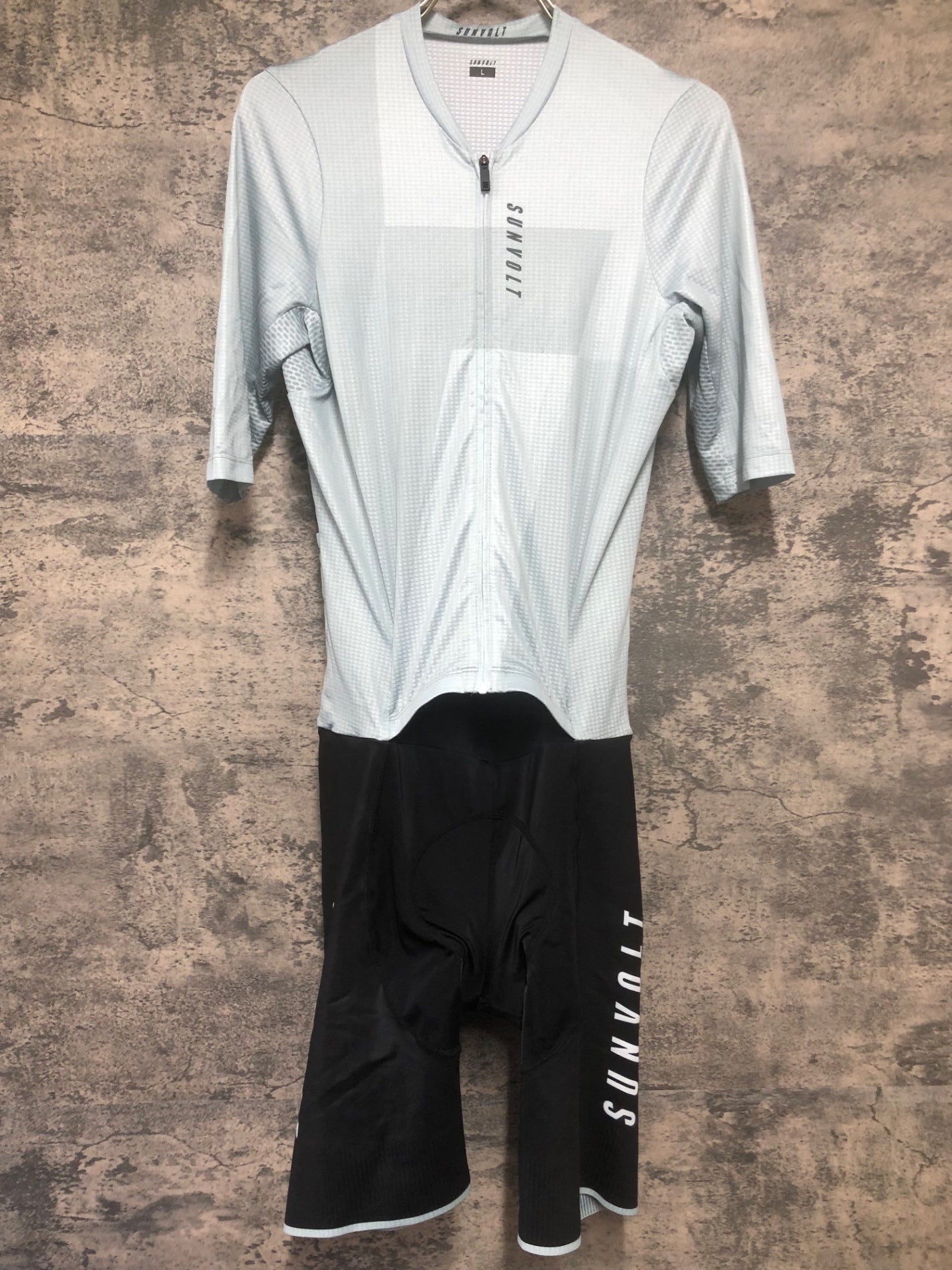 IW621 サンボルト SUNVOLT 長袖 セパレート ワンピース 黒グレー L