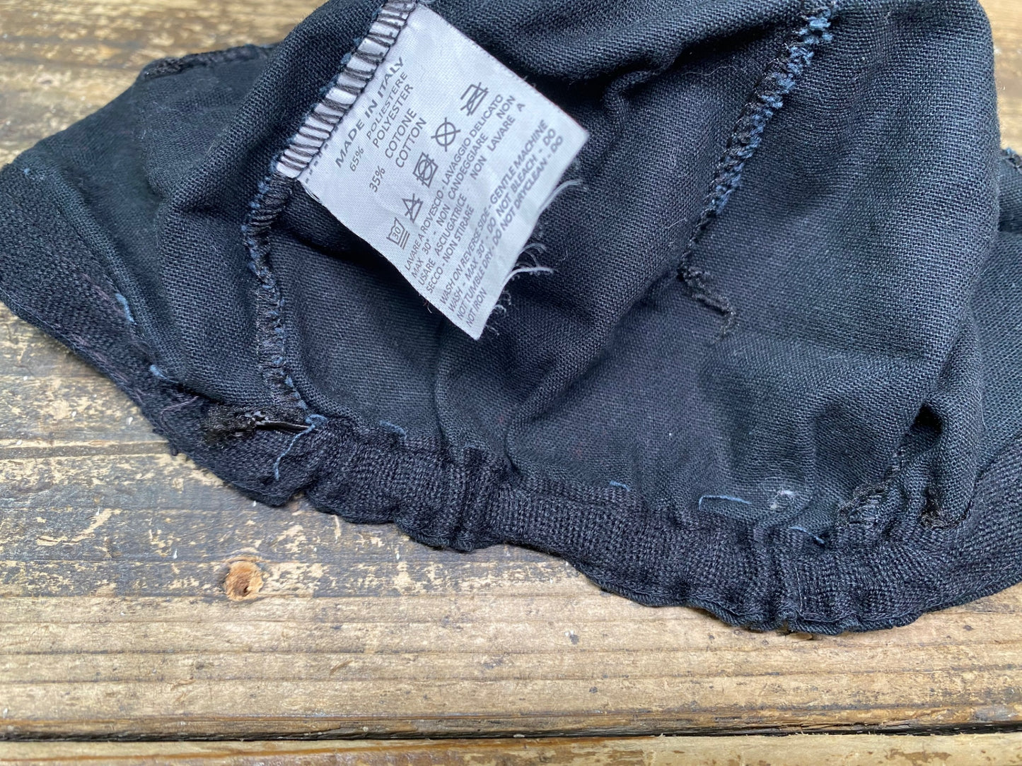 JC063 プロトンドパリ Peloton de Paris サイクルキャップ 黒 赤 ワンサイズ