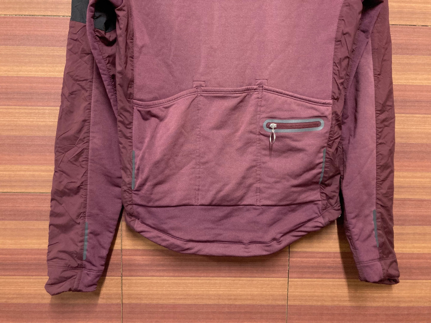 IK934 ラファ Rapha WINDBLOCK WINTER JERSEY 長袖 サイクルジャージ バーガンディ XS 裏起毛