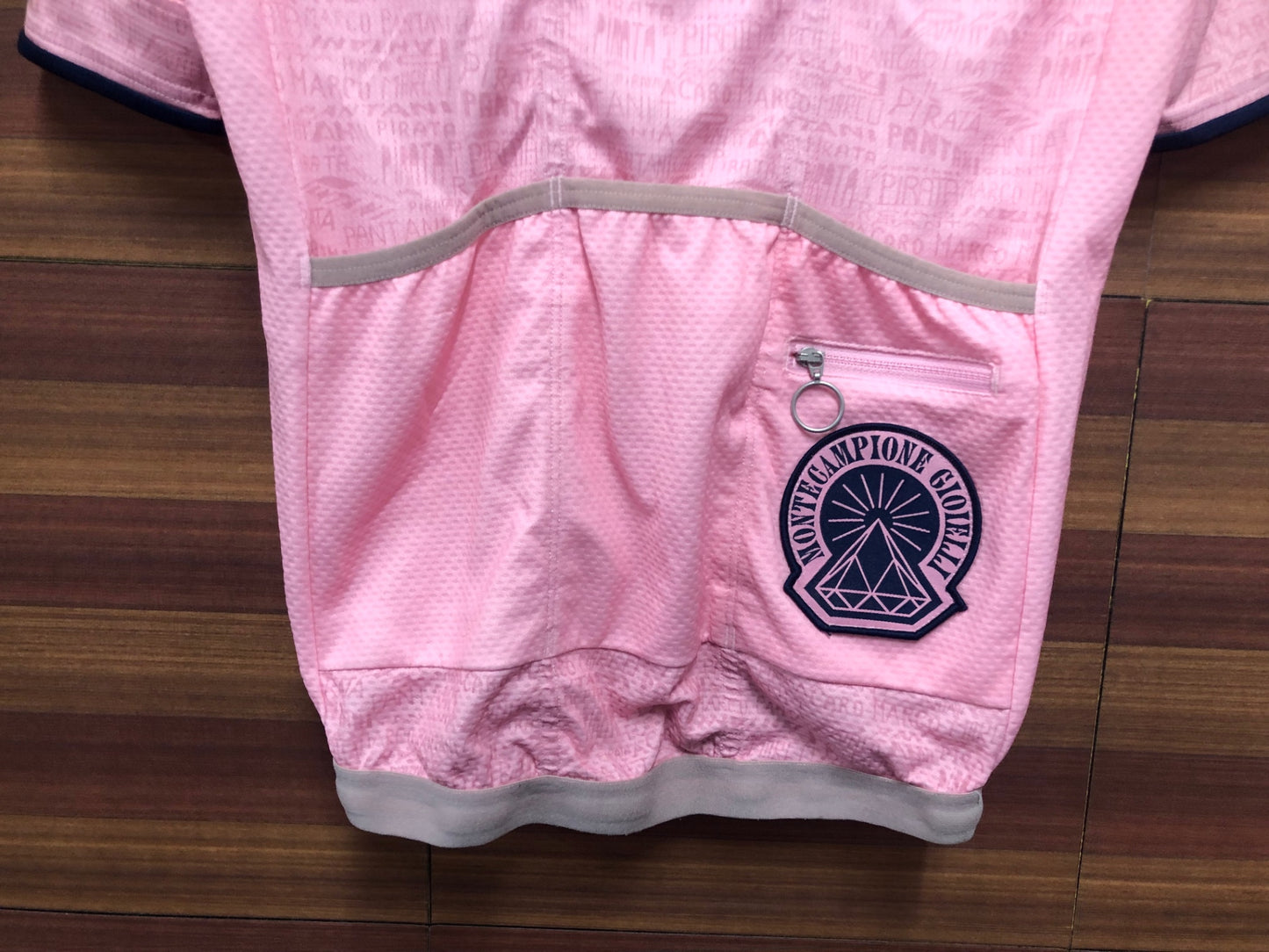 IQ354 ラファ Rapha Pantani Jersey 半袖 サイクルジャージ ピンク S 裾ゴム伸び